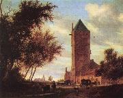 RUYSDAEL, Salomon van Tower at the Road F oil painting reproduction